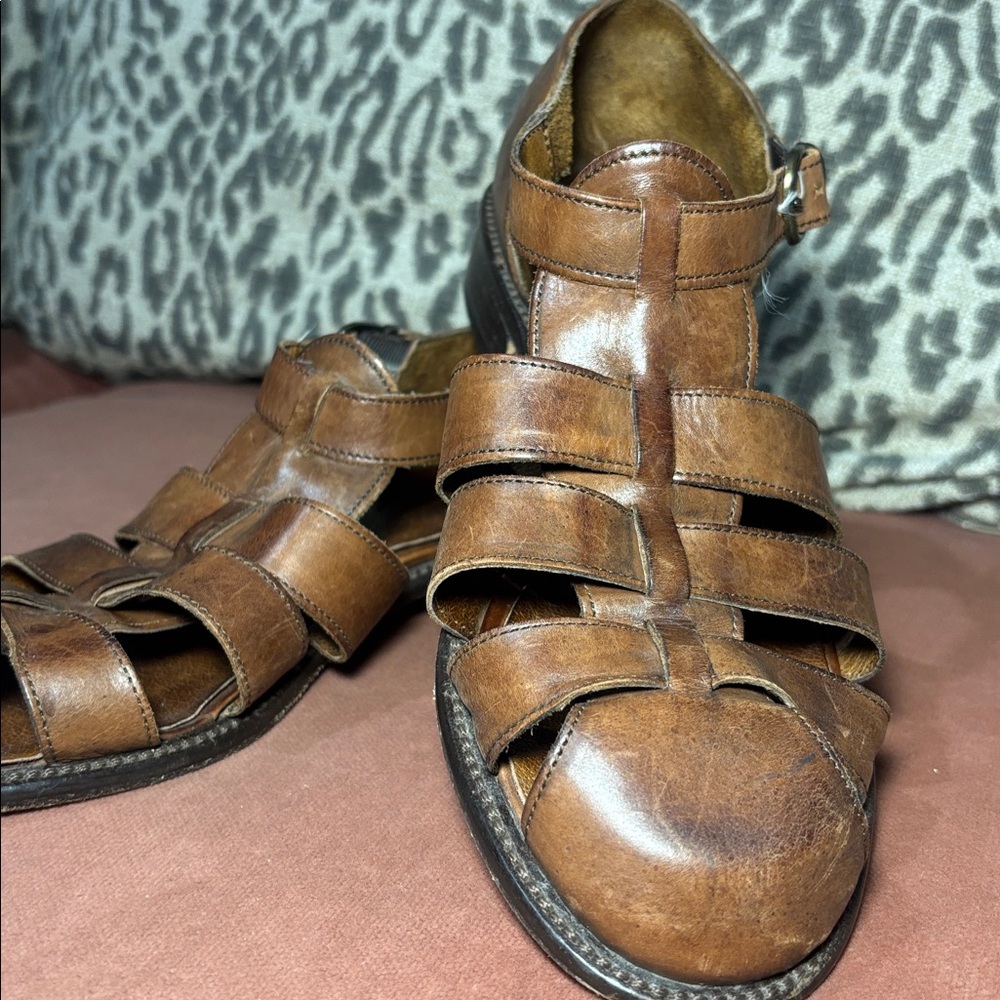 Country Shop leather fisherman sandals women’s